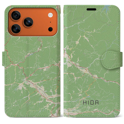 【飛騨（岐阜県）】地図柄iPhoneケース（手帳タイプ）