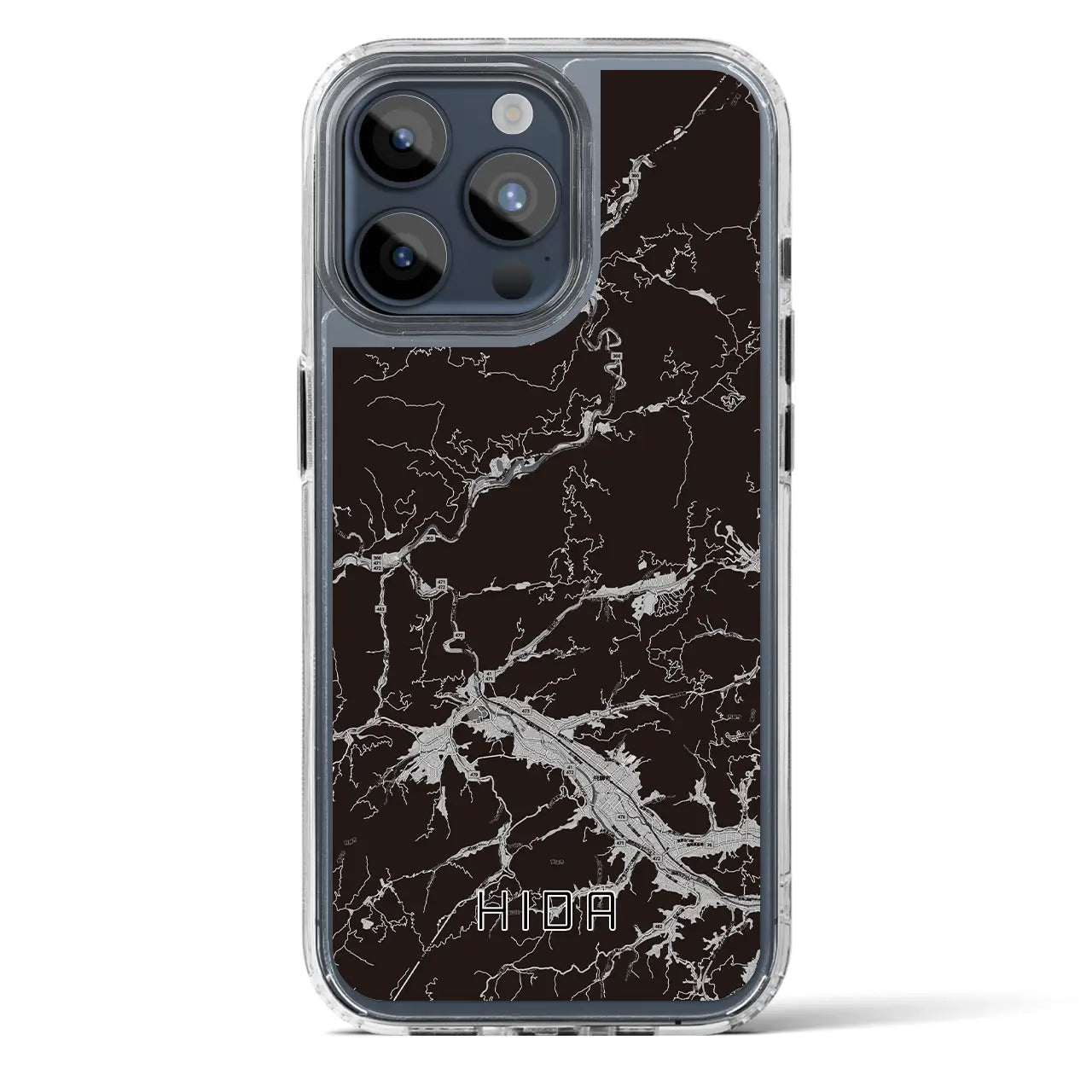 【飛騨（岐阜県）】地図柄iPhoneケース（MagSafeタイプ）