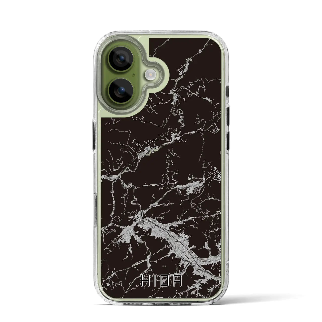 【飛騨（岐阜県）】地図柄iPhoneケース（MagSafeタイプ）