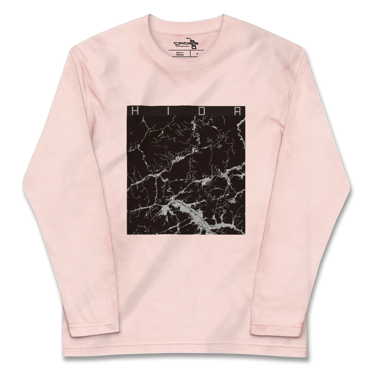 【飛騨（岐阜県）】地図柄ロングスリーブTシャツ