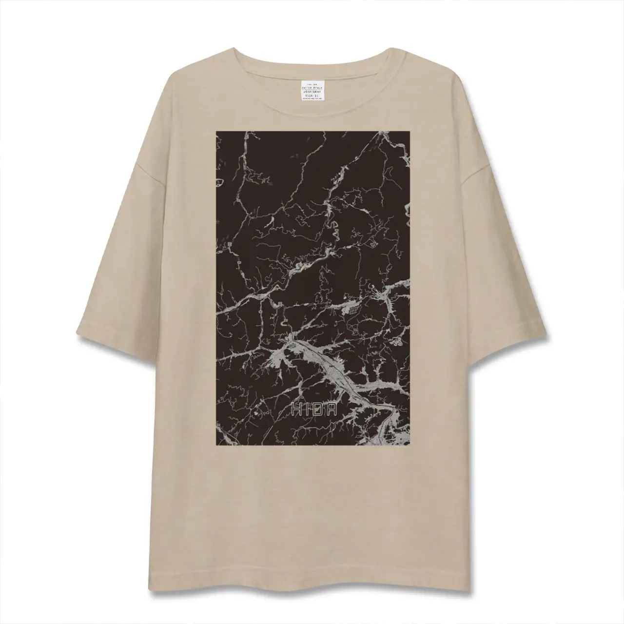 【飛騨（岐阜県）】地図柄ビッグシルエットTシャツ