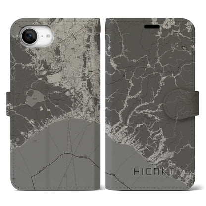 【日高（北海道）】地図柄iPhoneケース（手帳タイプ）