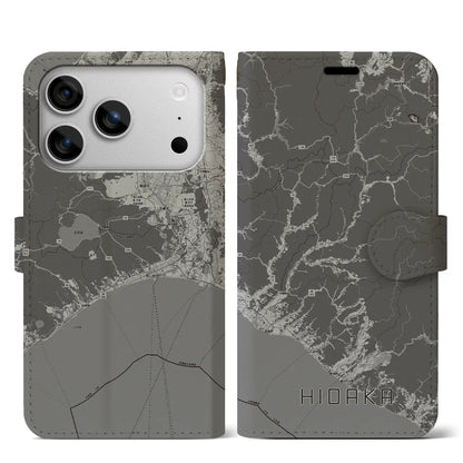 【日高（北海道）】地図柄iPhoneケース（手帳タイプ）