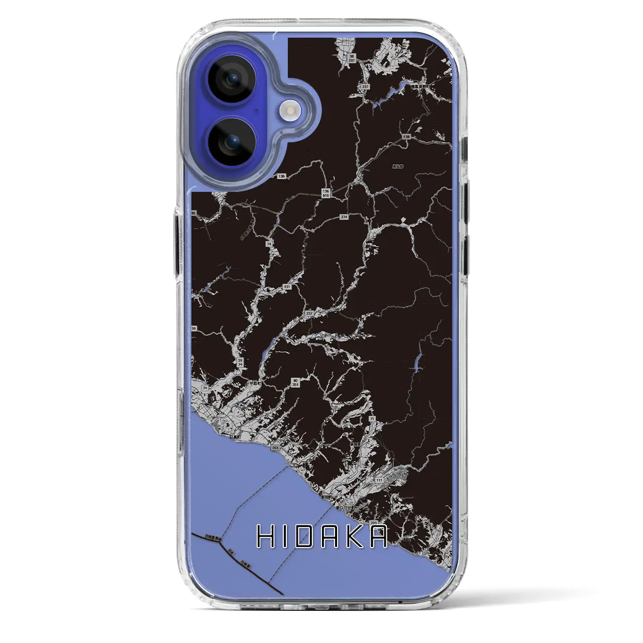 【日高（北海道）】地図柄iPhoneケース（MagSafeタイプ）