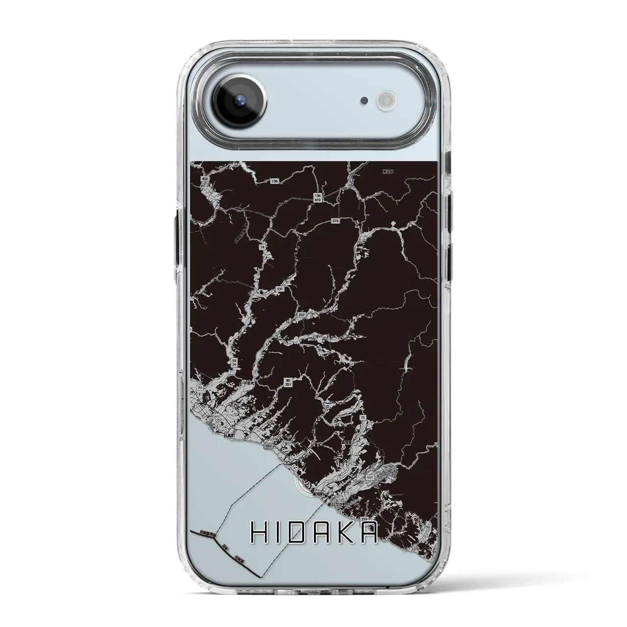 【日高（北海道）】地図柄iPhoneケース（MagSafeタイプ）