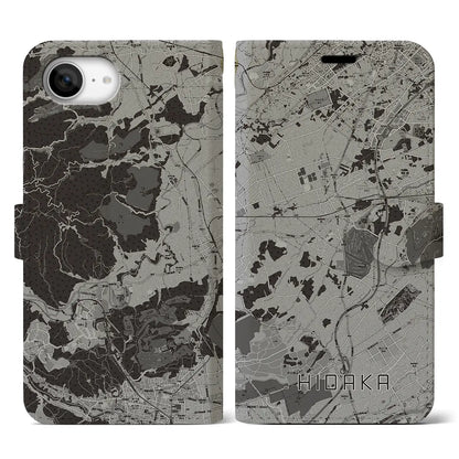 【日高（埼玉県）】地図柄iPhoneケース（手帳タイプ）