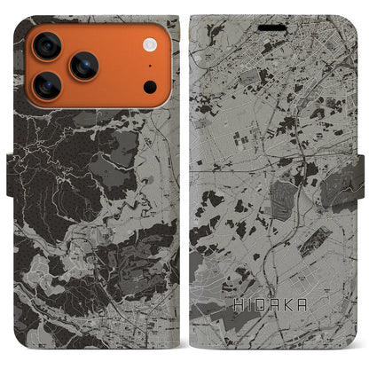 【日高（埼玉県）】地図柄iPhoneケース（手帳タイプ）