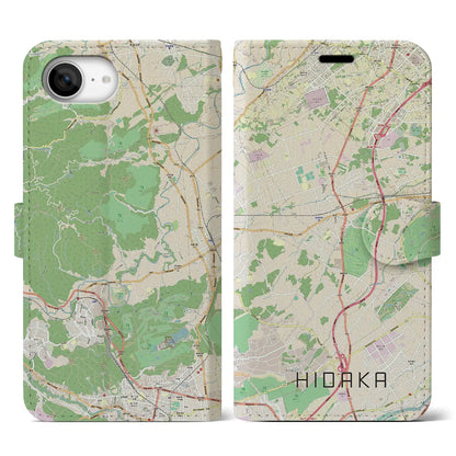 【日高（埼玉県）】地図柄iPhoneケース（手帳タイプ）