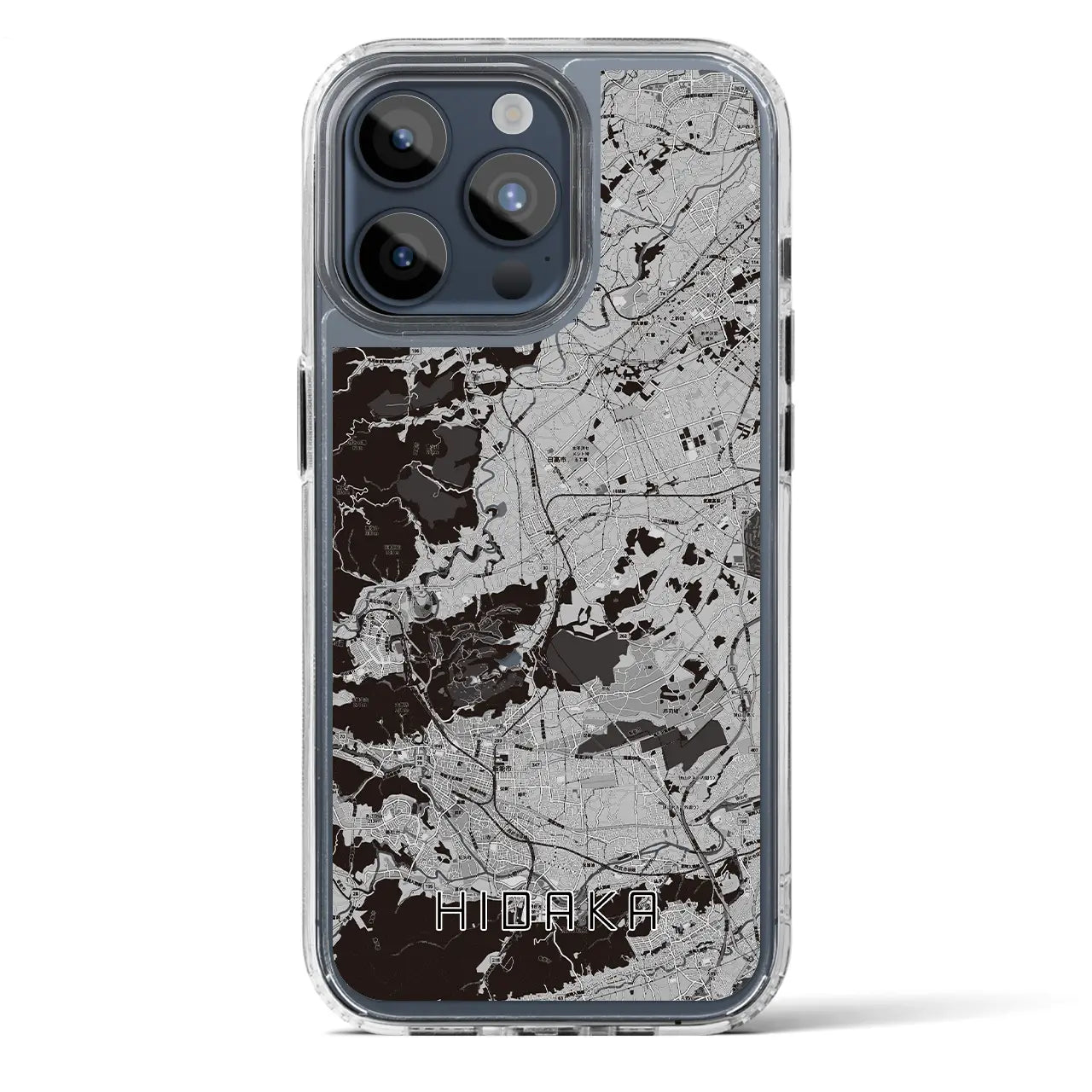 【日高（埼玉県）】地図柄iPhoneケース（MagSafeタイプ）