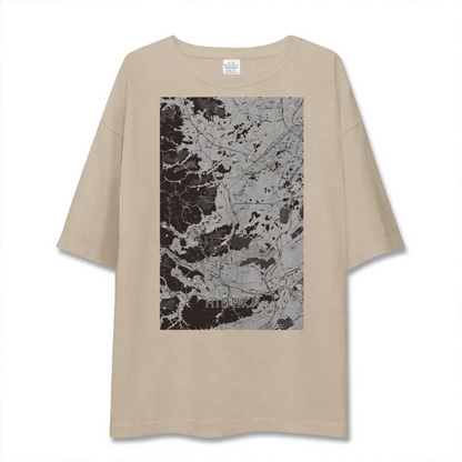 【日高（埼玉県）】地図柄ビッグシルエットTシャツ
