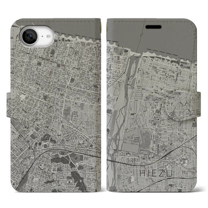 【日吉津（鳥取県）】地図柄iPhoneケース（手帳タイプ）