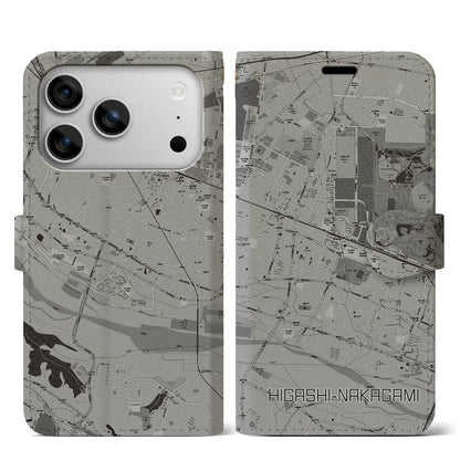 【東中神（東京都）】地図柄iPhoneケース（手帳タイプ）