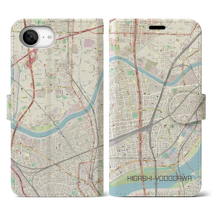 【東淀川（大阪府）】地図柄iPhoneケース（手帳タイプ）