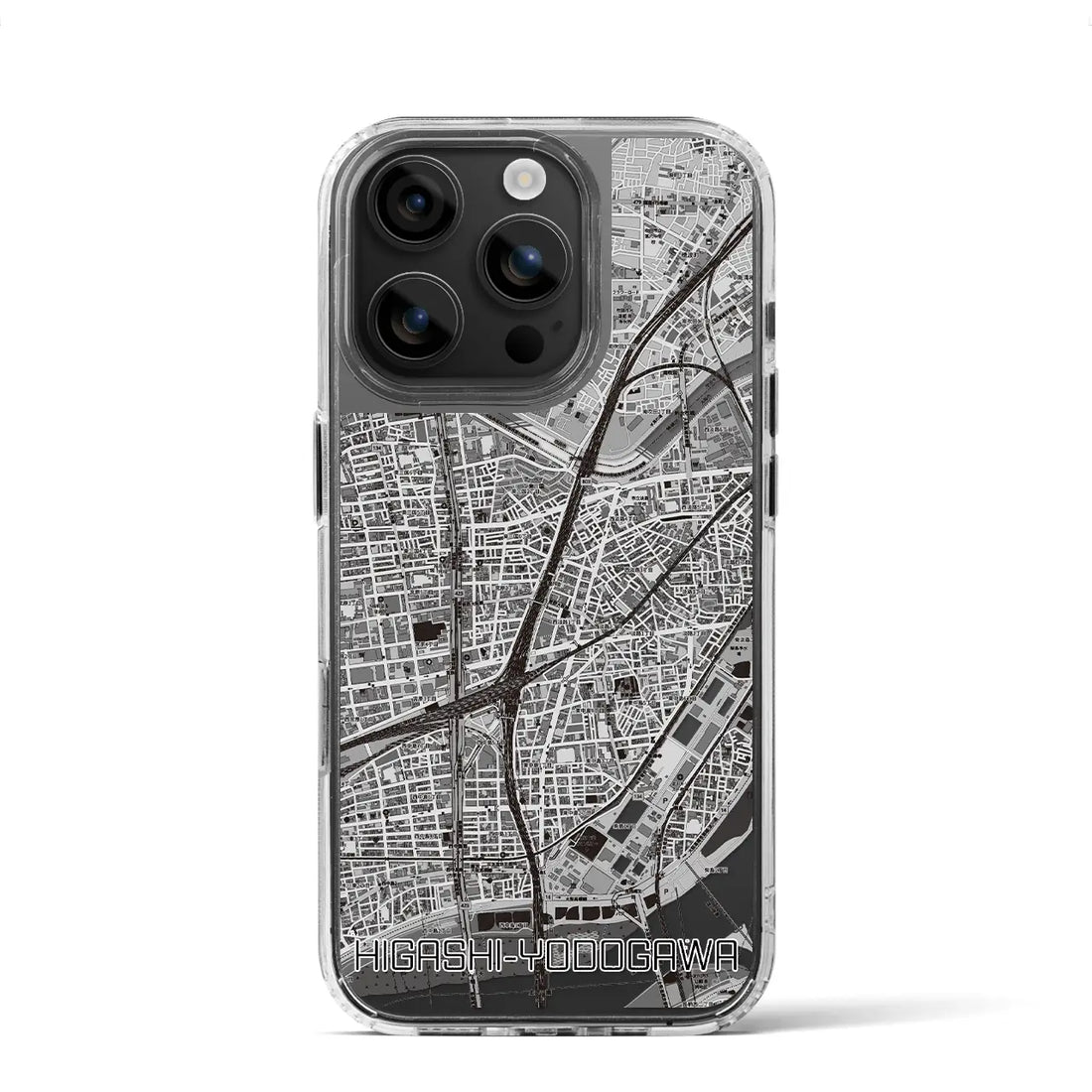 【東淀川（大阪府）】地図柄iPhoneケース（MagSafeタイプ）