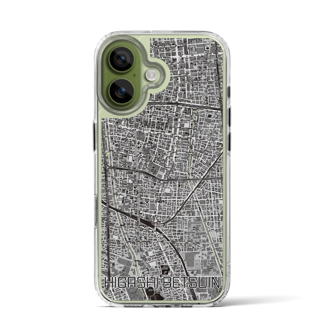 【東別院（愛知県）】地図柄iPhoneケース（MagSafeタイプ）