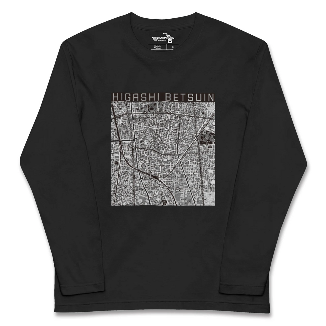 【東別院（愛知県）】地図柄ロングスリーブTシャツ