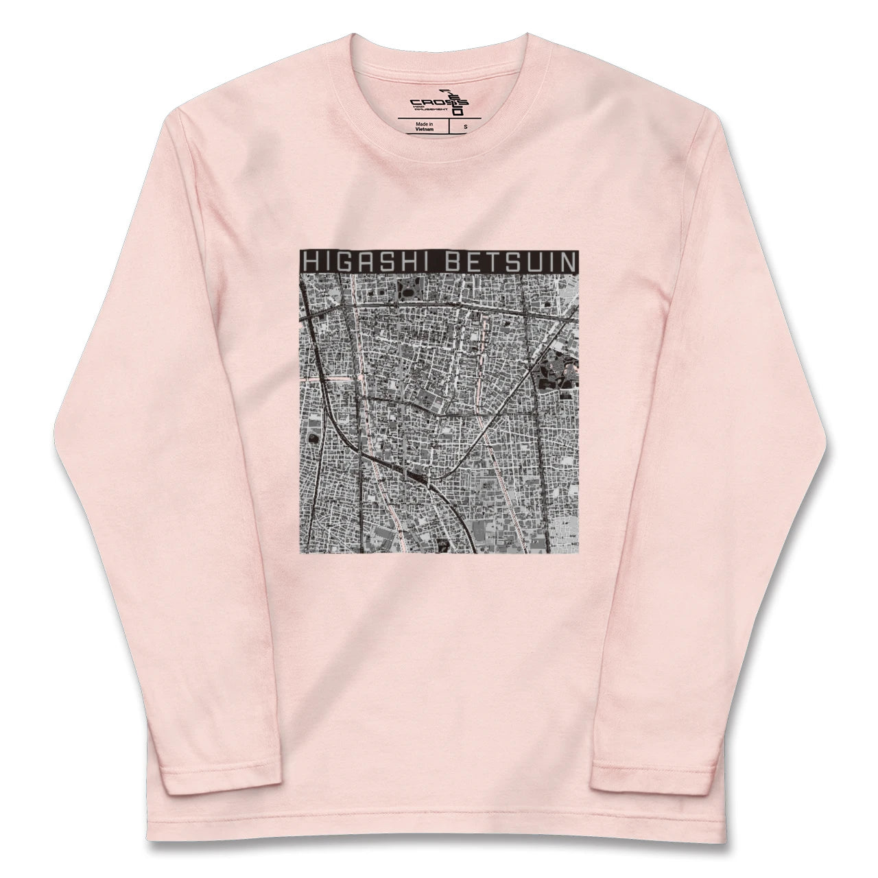 【東別院（愛知県）】地図柄ロングスリーブTシャツ