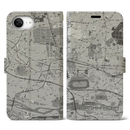 【東府中（東京都）】地図柄iPhoneケース（手帳タイプ）