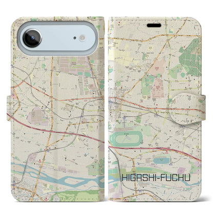 【東府中（東京都）】地図柄iPhoneケース（手帳タイプ）