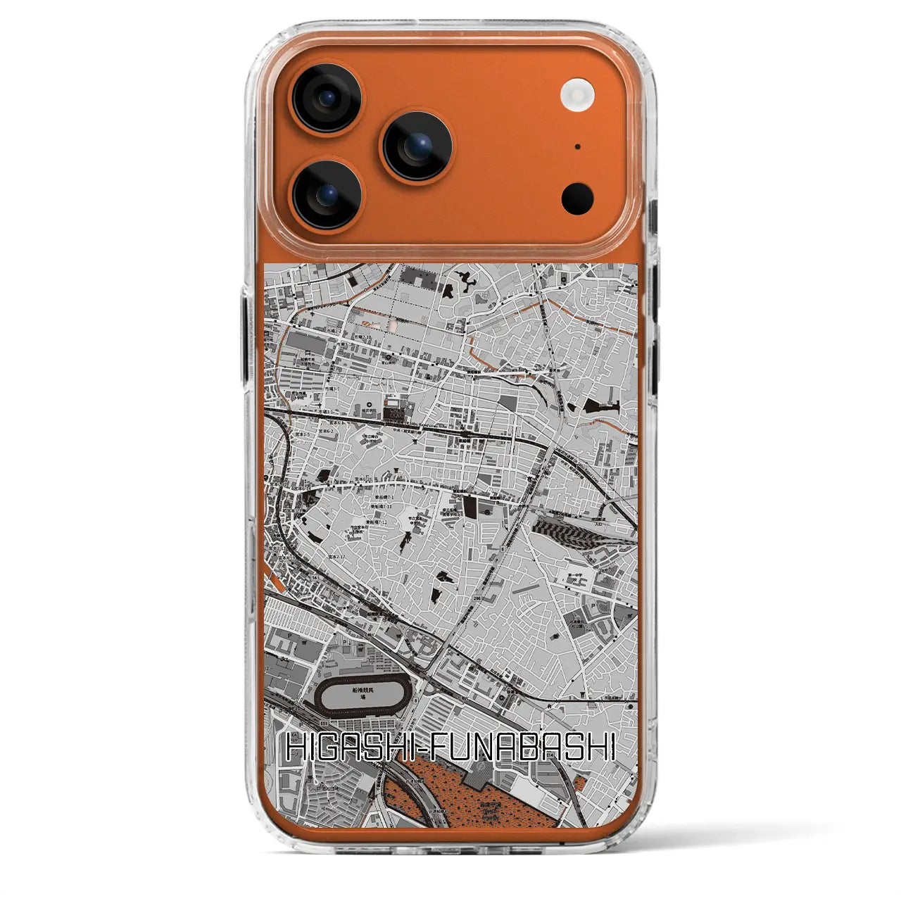 【東船橋（千葉県）】地図柄iPhoneケース（MagSafeタイプ）