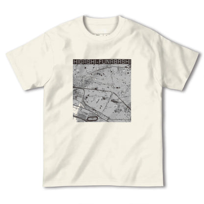 【東船橋（千葉県）】地図柄ヘビーウェイトTシャツ