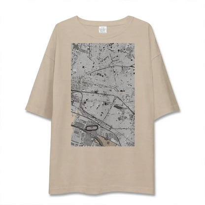 【東船橋（千葉県）】地図柄ビッグシルエットTシャツ