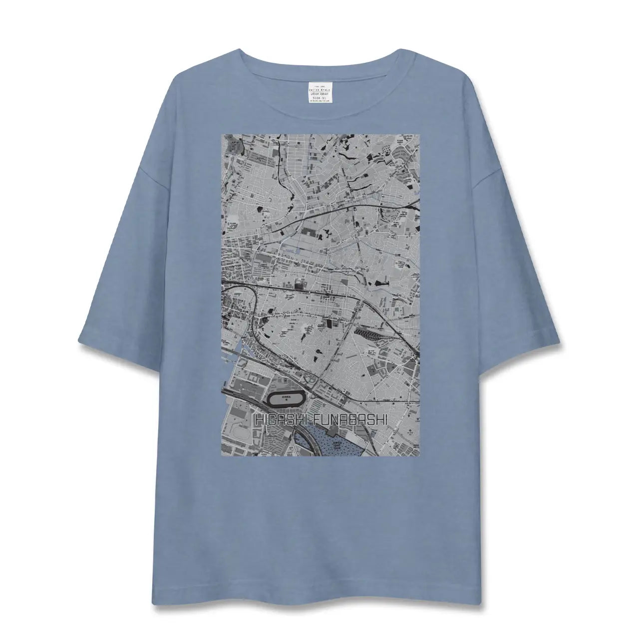 【東船橋（千葉県）】地図柄ビッグシルエットTシャツ