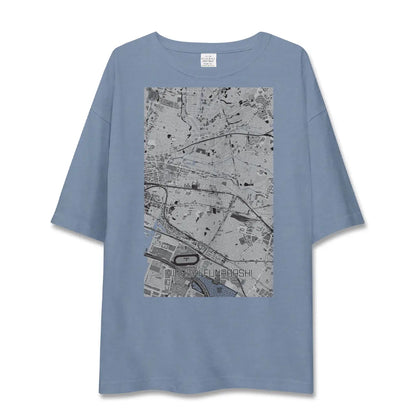 【東船橋（千葉県）】地図柄ビッグシルエットTシャツ