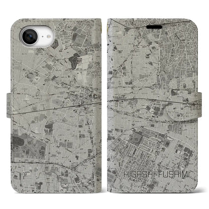 【東伏見（東京都）】地図柄iPhoneケース（手帳タイプ）