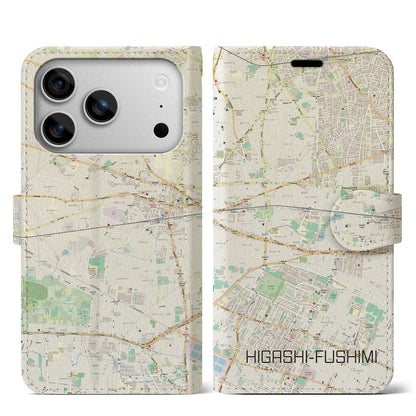 【東伏見（東京都）】地図柄iPhoneケース（手帳タイプ）