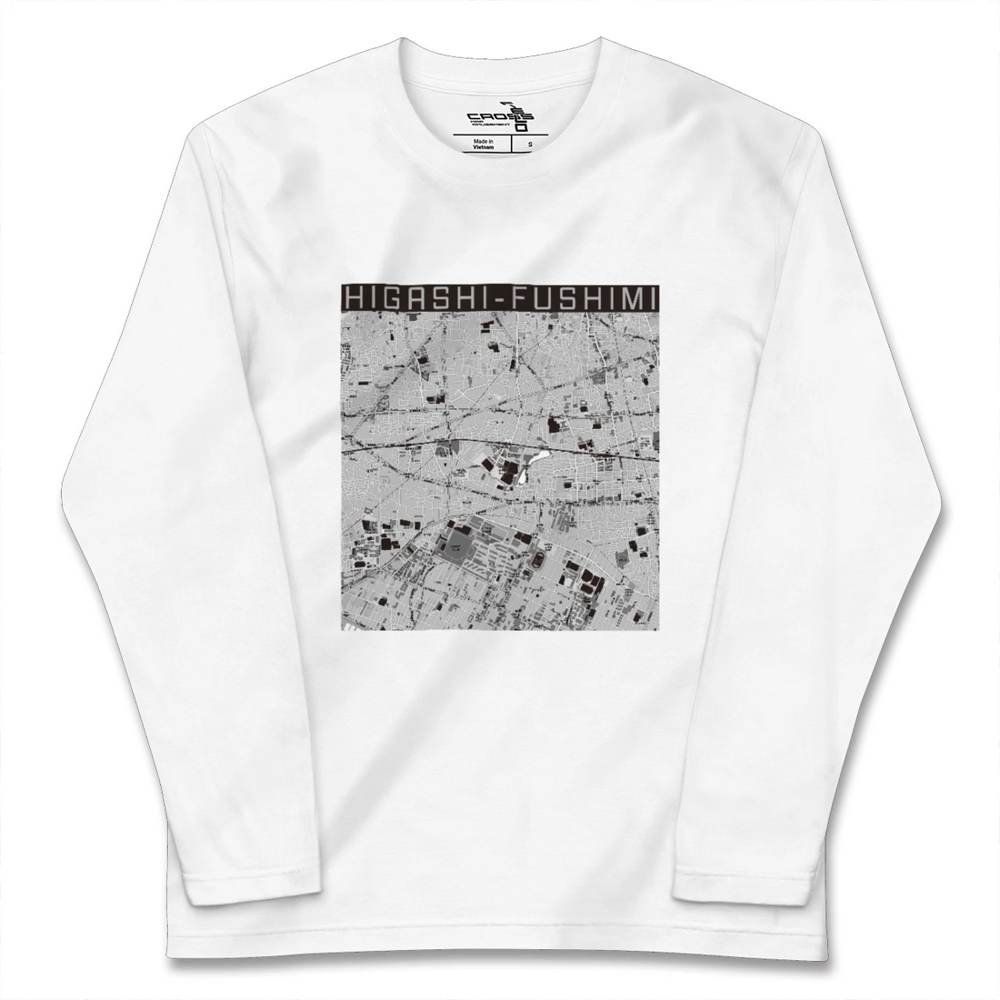 【東伏見(東京都)】地図柄ロングスリーブTシャツ