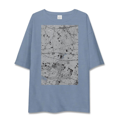【東伏見（東京都）】地図柄ビッグシルエットTシャツ
