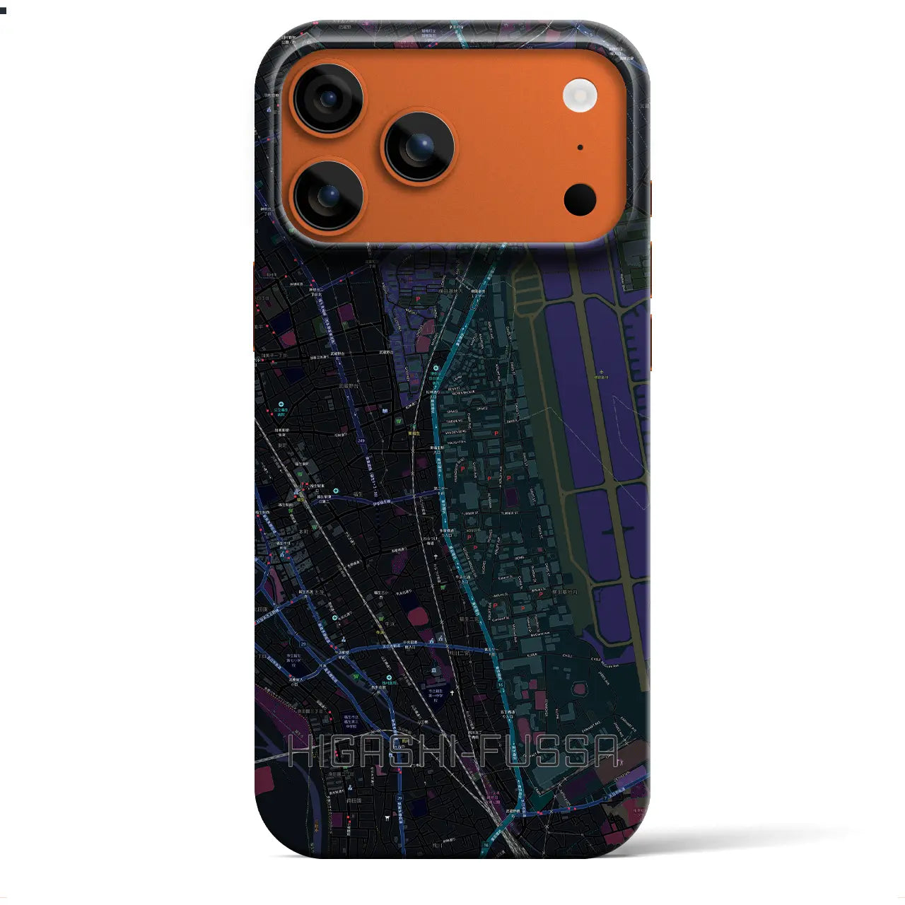 【東福生（東京都）】地図柄iPhoneケース（バックカバータイプ）