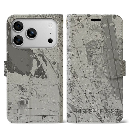 【東福生（東京都）】地図柄iPhoneケース（手帳タイプ）