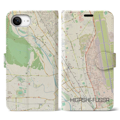 【東福生（東京都）】地図柄iPhoneケース（手帳タイプ）