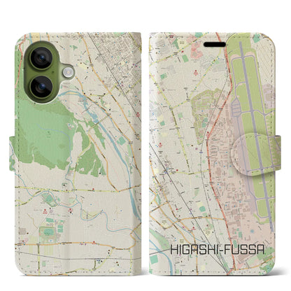 【東福生（東京都）】地図柄iPhoneケース（手帳タイプ）