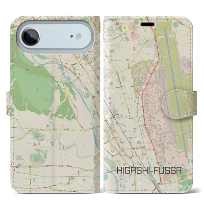 【東福生（東京都）】地図柄iPhoneケース（手帳タイプ）