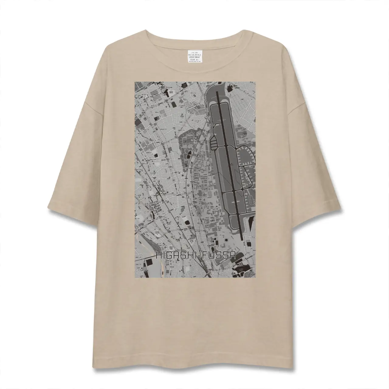 【東福生（東京都）】地図柄ビッグシルエットTシャツ