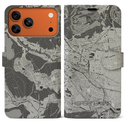 【東飯能（埼玉県）】地図柄iPhoneケース（手帳タイプ）