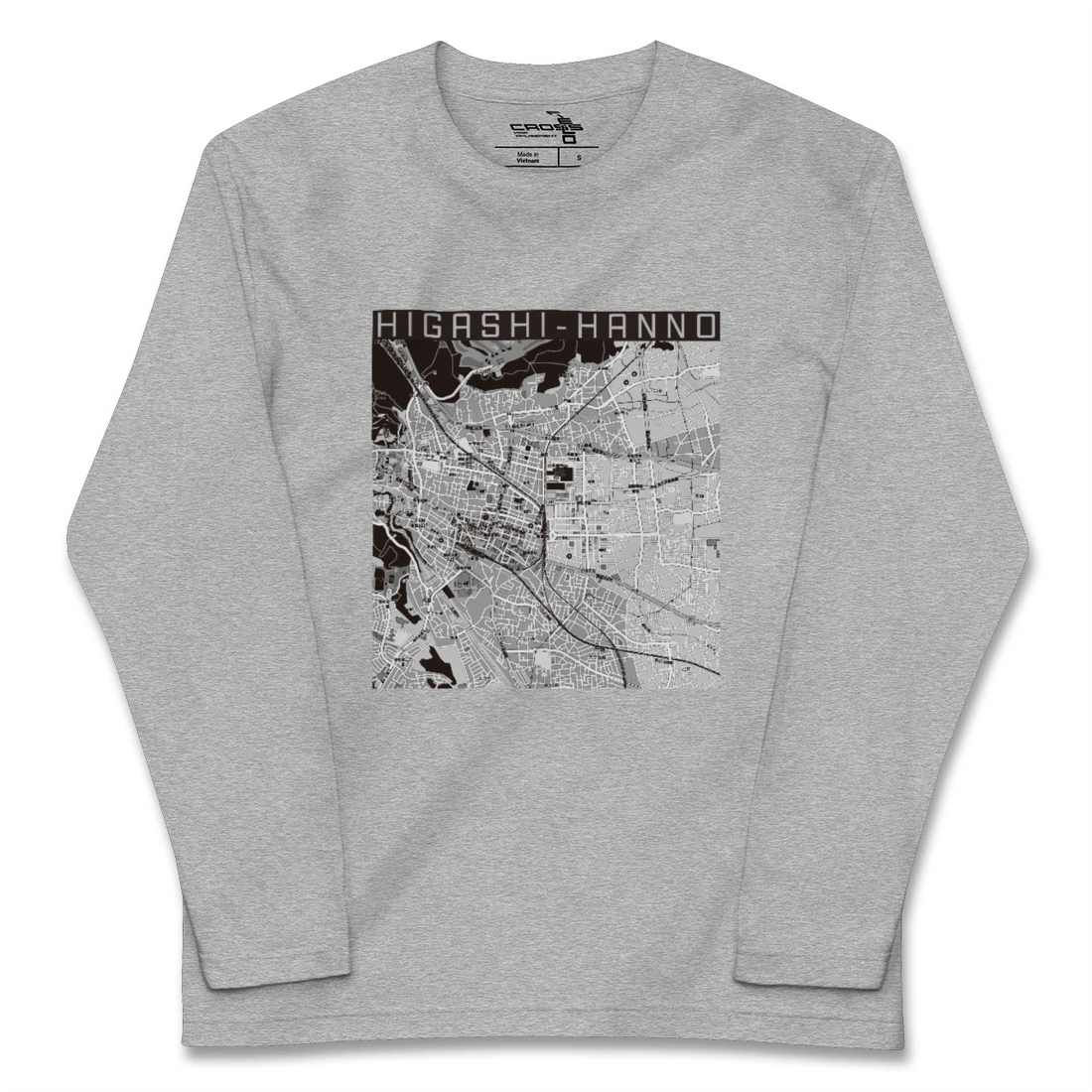 【東飯能(埼玉県)】地図柄ロングスリーブTシャツ