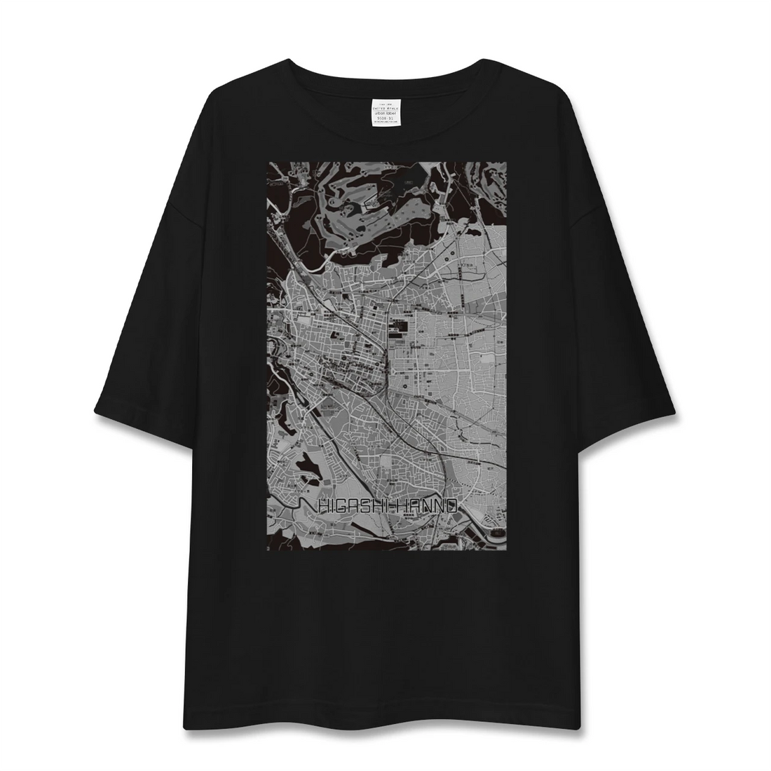 【東飯能(埼玉県)】地図柄ビッグシルエットTシャツ