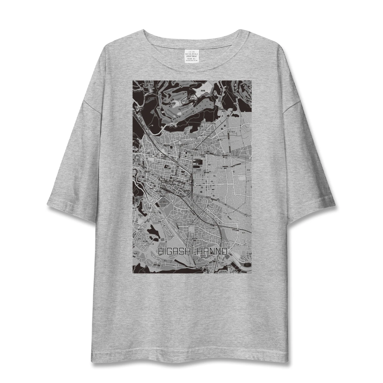 【東飯能（埼玉県）】地図柄ビッグシルエットTシャツ