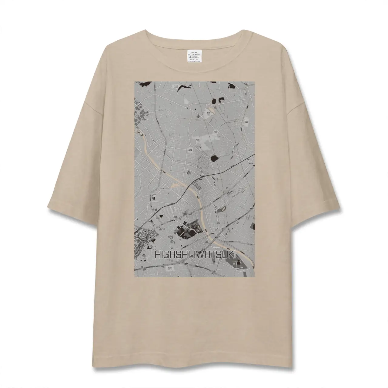 【東岩槻（埼玉県）】地図柄ビッグシルエットTシャツ