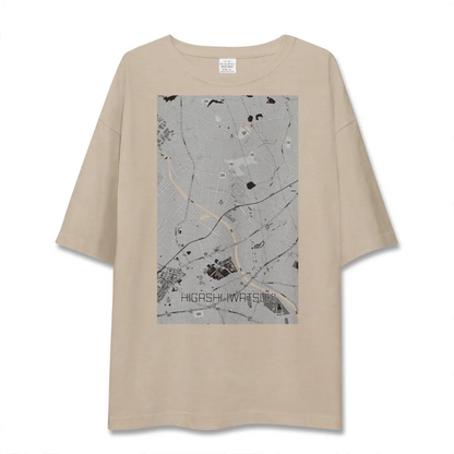 【東岩槻（埼玉県）】地図柄ビッグシルエットTシャツ