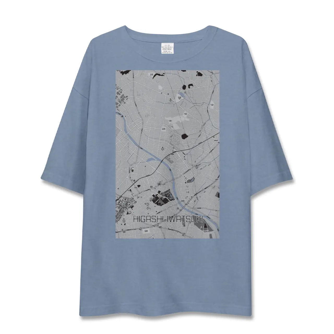 【東岩槻（埼玉県）】地図柄ビッグシルエットTシャツ