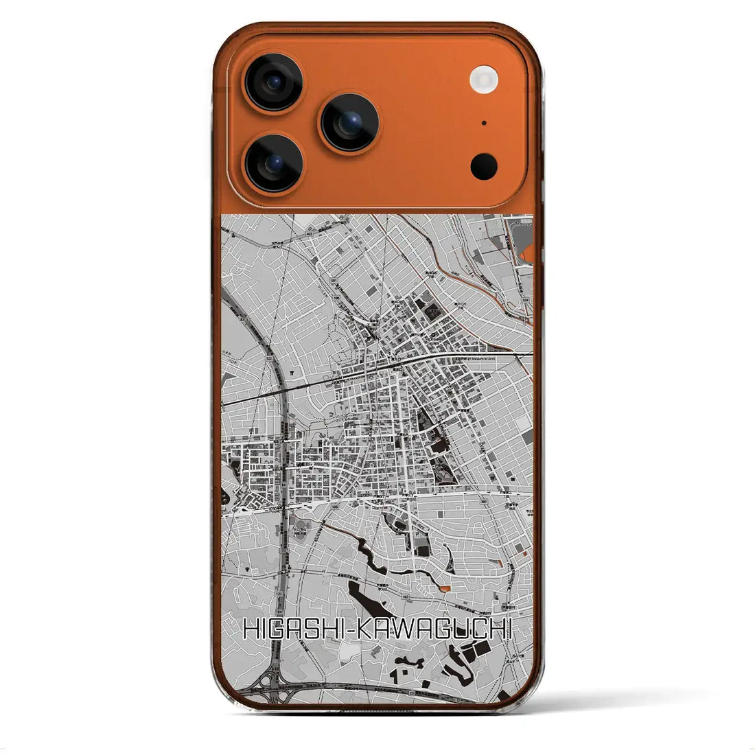【東川口(埼玉県)】地図柄iPhoneケース(クリアタイプ)