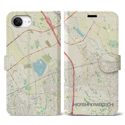 【東川口（埼玉県）】地図柄iPhoneケース（手帳タイプ）