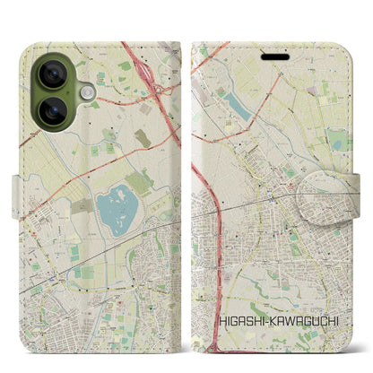 【東川口（埼玉県）】地図柄iPhoneケース（手帳タイプ）