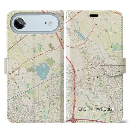 【東川口（埼玉県）】地図柄iPhoneケース（手帳タイプ）