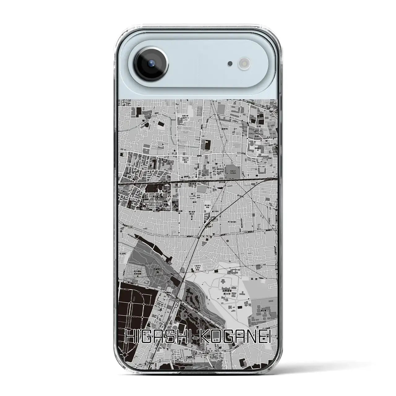 【東小金井（東京都）】地図柄iPhoneケース（クリアタイプ）